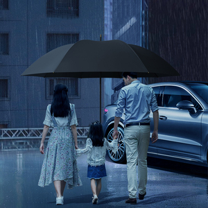 Parapluie de golf moderne coupe-vent avec poignée droite, ouverture manuelle automatique, protection UV UPF50+, parapluie de voyage imperméable 27 pouces - Product Image 6