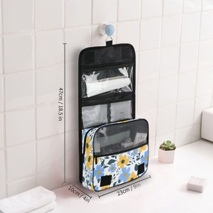 Flowers Patterns Wholesale Customs Logo Hanging Fashion Toiletry <b>Bag</b> <b>Men</b> Women Travel Cosmetic <b>Bag</b> Waterproof <b>Wash</b> <b>Bag</b> - Product Image 6
