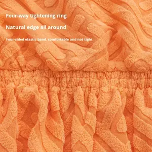 Funda de Silla Elástica para Todas las Estaciones, Resistente al Aceite, para Silla de Comedor con Respaldo Recto, Funda de Silla Jacquard de una Sola Pieza - Product Image 5