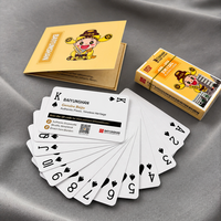Cartes à jouer en papier personnalisées flexibles avec finition lisse dans une boîte en papier pour usage familial et de collection