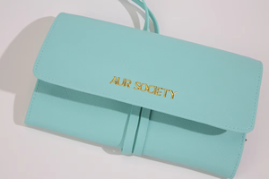 Pochette de rangement pour bijoux personnalisée en velours, portable, rectangulaire, moderne et élégante, 18*38cm, avec fermeture à nouer, accessoires quotidiens EQ EQ2343 - Product Image 6