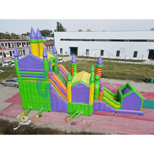<span class=keywords><strong>Structure</strong></span> de jeu <span class=keywords><strong>gonflable</strong></span> de qualité commerciale avec deux pistes pour les festivals urbains et les événements familiaux d'entreprise - Product Image 6