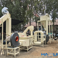 Ligne de recyclage de plastique de haute qualité 2000 kg/h, usine de recyclage de déchets plastiques PP PE PVC