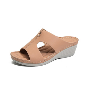 Sandalias de verano con punta abierta para mujer, calzado informal para caminar al aire libre con suela suave antideslizante - Product Image 1