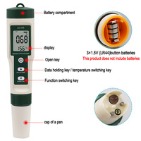 Haute qualité 10-en-1 PH mètre testeur de qualité de l'eau stylo TDS/Temp/EC/H2/ORP/S.G détecteur de conductivité moniteur outil de mesure de pureté