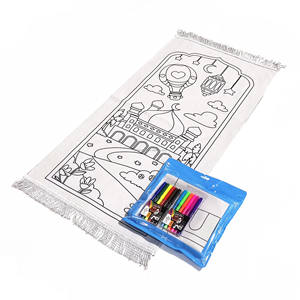 2025 बच्चों की प्रार्थना रग रंग गतिविधि बच्चों की छुट्टी उपहार रंग बच्चों को 12 पीसी रंग के साथ प्रार्थना मैट - Product Image 4