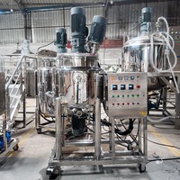 Cuve de mélange chauffante électrique mobile 200L avec homogénéisateur à cisaillement élevé au fond et disperser haute vitesse, pompe à moteur économe en énergie