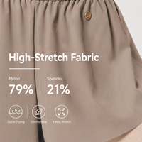 Shorts de danse pour femmes Baiwu, fente haute, pour la pratique, série Misty Veil 126112129