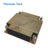 Dissipateur thermique en aluminium à ailettes et chambre à vapeur en cuivre pour processeur de serveur et ordinateur de bureau 1700/115X/1200