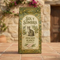 Sachets personnalisés à haute barrière pour aliments pour chats, 0,5 kg, 1 kg, 1,5 kg, fond plat, avec soufflet, pour sachets d'aliments pour chats