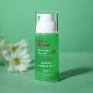 <span class=keywords><strong>Limpiador</strong></span> <span class=keywords><strong>Facial</strong></span> Todo en Uno para <span class=keywords><strong>Piel</strong></span> <span class=keywords><strong>Sensible</strong></span>, Marca Privada OEM ODM, Limpieza Suave, Reduce el Enrojecimiento, <span class=keywords><strong>con</strong></span> CICA y Colágeno - Product Image 1