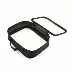 Sac de toilette de voyage personnalisé haute capacité, portable, étanche, transparent en PVC, format quart, pour cosmétiques et maquillage - Product Image 3