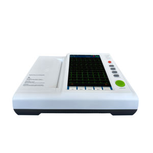 Instrumen dokter hewan genggam <span class=keywords><strong>ECG</strong></span>/EKG Digital 12 kanal, mesin 12 Lead layar sentuh warna 10.2 inci isi ulang anjing - Product Image 1