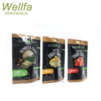 Op maat gemaakte OEM staande pouches, herbruikbaar, voedselveilig plastic aluminiumfolie, digitale print, verpakking voor fruitschijfjes