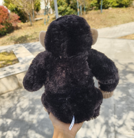 Peluche singe réaliste en position assise, jouet en coton PP doux, cadeau pour enfants