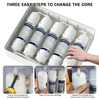 Système de filtration submersible avec filtre submersible à ultrafiltration UF à 5 étapes, 0,01 micron, élimine les goûts et les odeurs désagréables