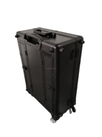 Étui de rangement pour cartes graduées personnalisable avec chariot, étui à 5 rangées roulant avec serrure TSA