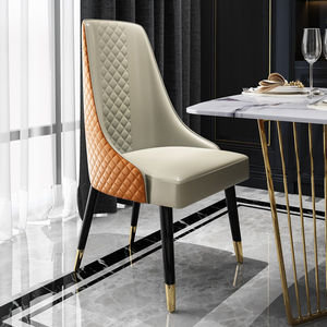 Yüksek geri nordic lüks modern yemek sandalyesi ev restoran mobilya kahve sandalyesi - Product Image 2