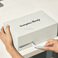 Boîtes en carton ondulé kraft avec bande détachable recyclable, service d'abonnement postal avec logo, laminage mat et gaufrage
