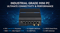 Mini PC Firewall con 6 Puertos Intel 2.5G Gigabit Ethernet, I3-6006U Quad-core, Gráficos Integrados para Red/Recopilación de Datos, Router VPN