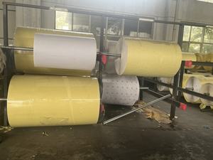 Papel estucado brillante de 80 g/m², papel glassine amarillo de 70 g/m², papel adhesivo de vinilo para etiquetas de embalaje térmico - Product Image 1