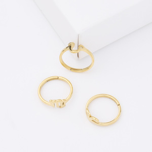 Haute Poli 18K Plaqué Or Bijoux Réglable 12 <span class=keywords><strong>Horoscope</strong></span> Signe Étoile En Acier Inoxydable Zodiaque Anneaux Pour Femmes Hommes - Product Image 4
