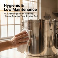 Glacière Isotherme en Acier Inoxydable | Conteneur Thermique pour Nourriture Buffet Restaurant
