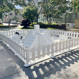 Party Rentals Grimpeur de jeu doux blanc avec équipement de jeu doux de <span class=keywords><strong>voiture</strong></span> Équipement de divertissement fosse <span class=keywords><strong>à</strong></span> balles carrée de jeu doux d'intérieur - Product Image 1