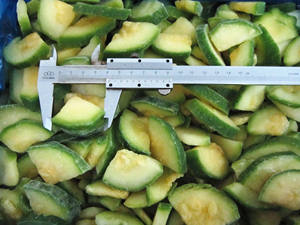 Tranches <span class=keywords><strong>de</strong></span> <span class=keywords><strong>courgettes</strong></span> vertes, 2 pièces, approuvé IQF, BRC A - Product Image 2