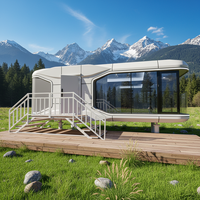 Maison préfabriquée mobile moderne, maison capsule écologique, maison capsule à prix d'usine de qualité supérieure, vente chaude, personnalisable