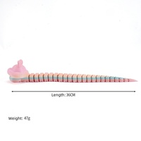 Figura de Conejo, Serpiente y Dinosaurio Articulada, Impresa en 3D, de Plástico, Juguete Educativo Antiestrés, Decoración de Escritorio Creativa y Posable, Multicolor