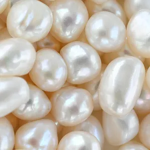 wholesale natural triple A grade 10-11mm nugget baroque pearl,high luster,very clean surface,different size available