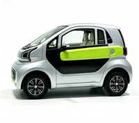 Micro-voiture électrique à cabine fermée 4 places, véhicule électrique à faible vitesse, conduite à gauche ou à droite en option, avec système de chauffage et caméra de recul pour adultes