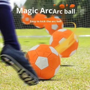 Balón de Fútbol Curvo con Efecto Giratorio Mágico, Resistente a Patadas y al Desgaste, Balón Elevador Negro - Product Image 2