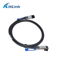 Câble DAC Hilink 100G QSFP28 vers QSFP28 DAC 1M/2M/3M/5M à connexion directe passive en cuivre, 30AWG, PVC Twinax DAC