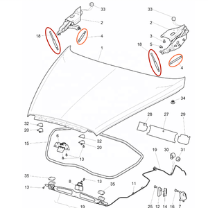 Reemplazo OEM 3W0823475D 3W0823359E para Bentley Continental GT GTC Flying Spur 2012 + nuevo puntal de cubierta larga y corta - Product Image 2