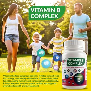 Compresse di vitamine del complesso Super B pronte in magazzino con acido folico biotina per il supporto di energia cellulare immunitaria - Product Image 5