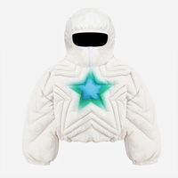 LULUSEN Nouveau design Streetwear pour hommes, manteau matelassé court et doudoune avec capuche