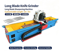 Affûteuse de couteaux à lames droites CNC avec table de travail magnétique et alimentation automatique