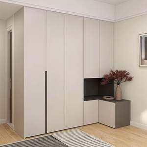 Factory Wooden Furniture Modern Large <b>Storage</b> Modular Closets <b>Bedroom</b> <b>Storage</b> Systems Modern High End Big Walk in Closet - Product Image 1