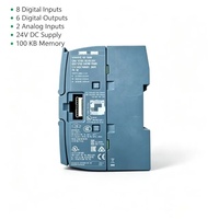 6ES7212-1AE40-0XB0, para PLC Siemens, controlador compacto SIMATIC S7-1200 CPU1212C, PLC PROFINET dual de 8DI+6DO+2AI, SPS, E/S distribuidas