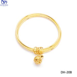 JXX Manufacturer Custom New Fashion Design Ladies 24K Gold Drop Pendant WIth 5 Styles <b>Bangles</b> Bracelet Female - Product Image 4