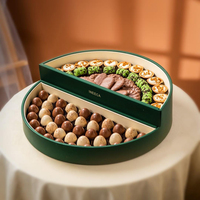 Boîtes cadeaux personnalisées en acrylique transparent pour pâtisseries, chocolats et bonbons de l'Aïd, du Ramadan et de mariage, emballage de luxe en cuir pour dattes et chocolats