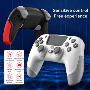 Design privato BT Wireless PS4 Controller di gioco joystick a vibrazione a doppio motore a 6 assi e Controller di gioco per NS Switch/PC/TV/IOS