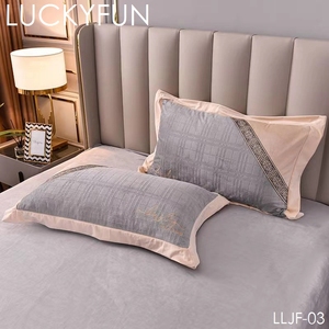 Sábanas de cama de lujo al por mayor para uso en hoteles y hogares, bolsa de polietileno de <span class=keywords><strong>lino</strong></span> y algodón egipcio, <span class=keywords><strong>tela</strong></span> tejida de microfibra, <span class=keywords><strong>tela</strong></span> de sofá estampada - Product Image 3