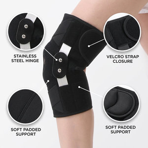 อุปกรณ์พยุงเข่าแบบปรับได้ Comforband พร้อมบานพับสองด้าน สำหรับรองรับอาการบาดเจ็บ ACL PCL MCL และการฉีกขาดของหมอนรองกระดูกเข่า - Product Image 1