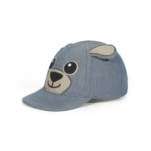 Customized Logo Original Animal Ear Solid Color Blank Hat Custom 6 Panel Sports Children Kids Baseball Caps Hats