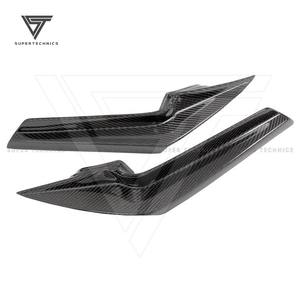 Nissan GTR GTR EBA 2017-2021 için karbon Fiber özelleştirilmiş Supertechnics tarzı ön tampon Canards - Product Image 3