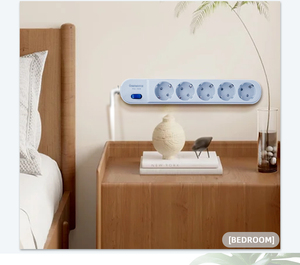 Enchufe de Mesa Yamatik VEGA-105W 2024 con 5 Tomas, Multi-Enchufe CN/US 16A, Protección Contra Polvo de Cobre, Protección Contra Inserción Incorrecta, Protección Infantil - Product Image 4