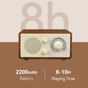 Beambox <span class=keywords><strong>Groove</strong></span> I PVC Radio FM populaire 10W de puissance portable avec carte mémoire haut-parleurs en bois étanches FM BT - Product Image 4